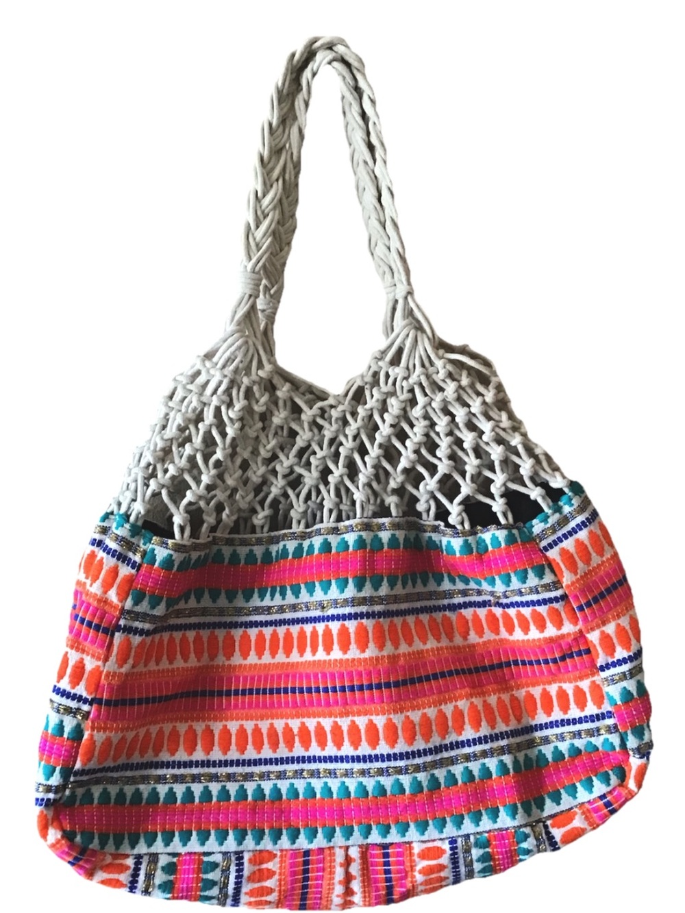 Circus by Sam Edelman Gentry Crochet Woven Embroidered Hobo Bag